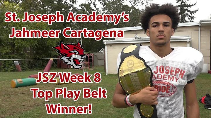 St. Joseph Academy's Jahmeer Cartagena Wins JSZ Week 8 Top Play Belt!