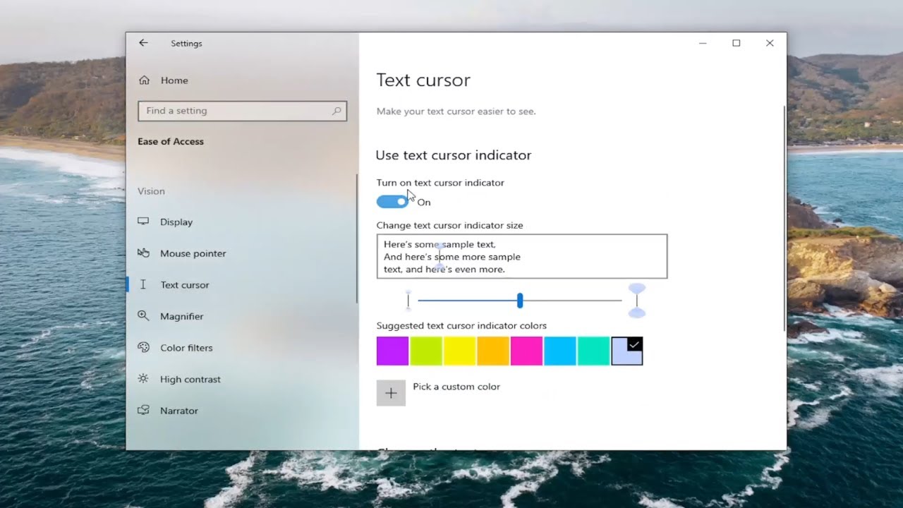 How To Disable Text Cursor Indicator on Windows 10 [Guide] - YouTube