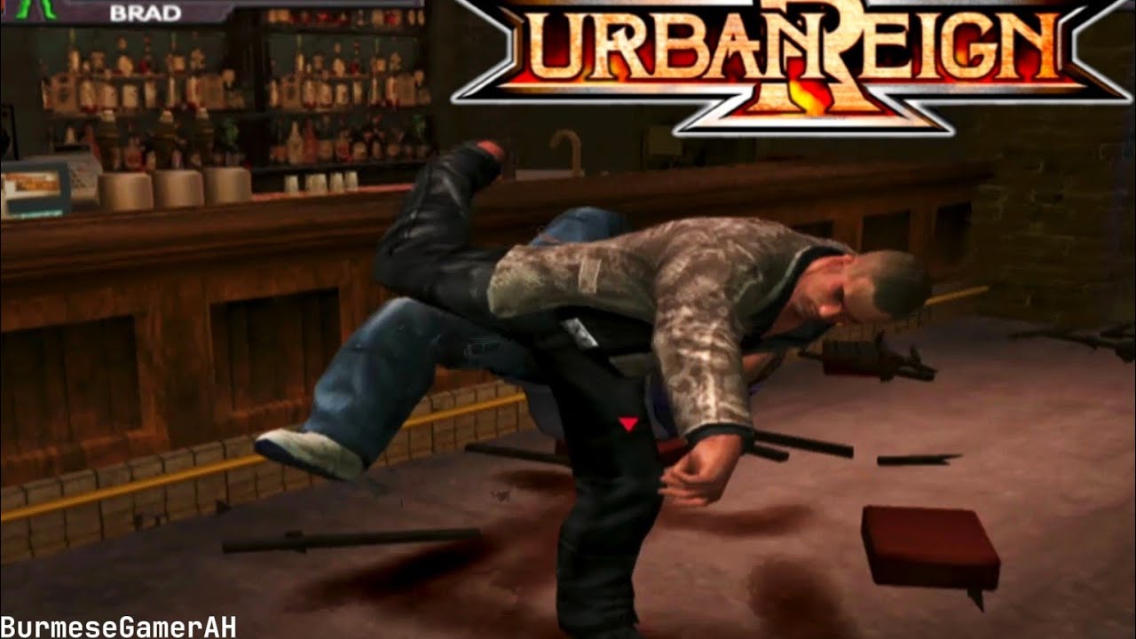 Игровой процесс Urban Reign на PS2, часть 1 – Первый бой Брэда Хоука | Классический Beat 'Em Up н...