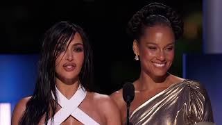 Demis Hassabis and John Jumper with Kim Kardashian and Alicia Keys: 2024 Breakthrough Prize Ceremony