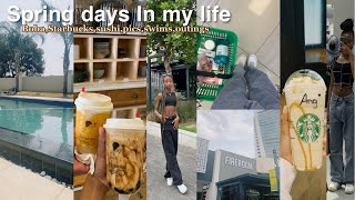 Spring diaries: Boba,sushi,swims,auditions,Starbucks| South African YouTuber