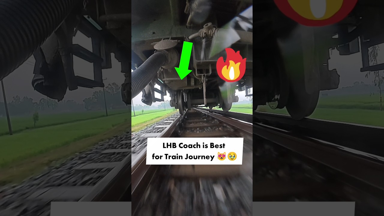 LHB Coach is Best for Train Journey 😻🥹 