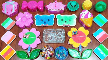 Mixing Random Things Into Clear Slime | Relaxing Slime Video ! ALEX SLIME