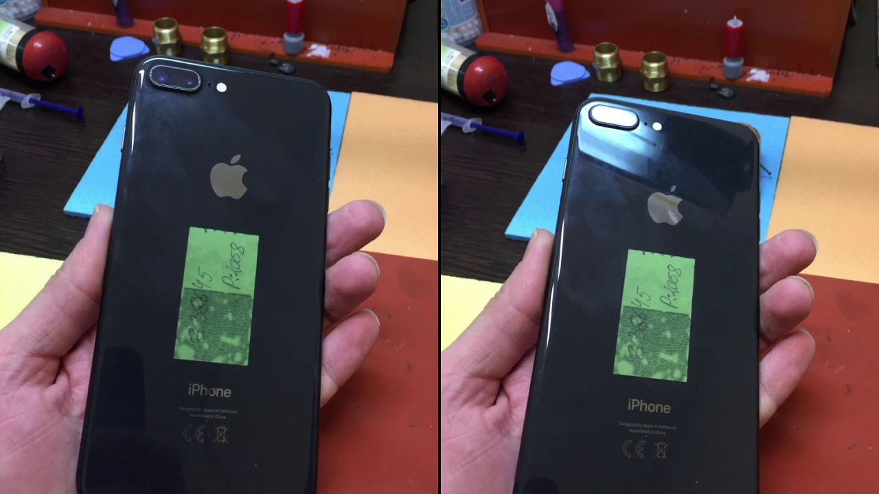 Замена стекла iPhone 8 plus /replace glass with iPhone 8 plus - YouTube