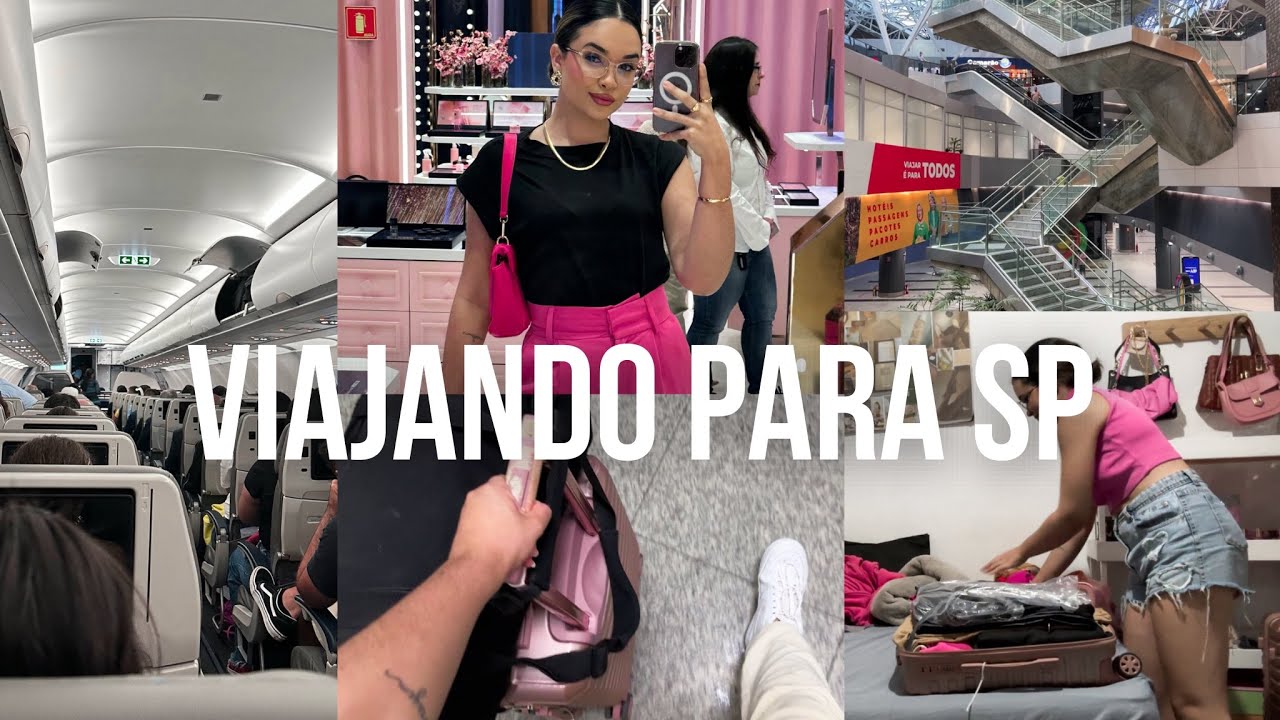 VLOG: VIAJANDO PARA SÃO PAULO | mala, aeroporto e organização