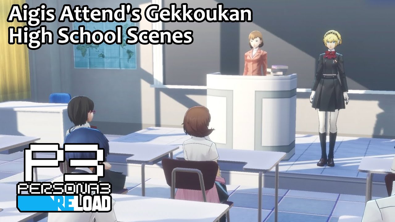 Aigis Attend's Gekkoukan High School - Persona 3 Reload