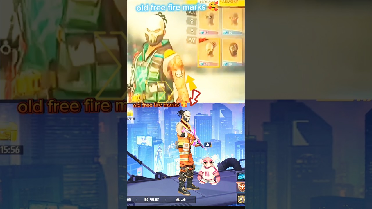 free fire old marks 🥰 old free fire marks free fire video