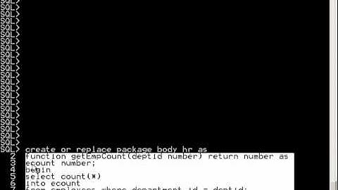Oracle PLSQL Training | How to Create an Oracle PL-SQL Package Specification | Video Tutorial