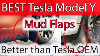 The best mud flaps are NOT Tesla OEM for your Tesla model Y  Must have Accessory save your paint