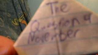 The Question Of The Month 4 November 2008