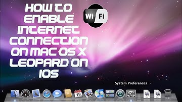 How To Enable Internet Connection In Mac OS X 10.5.x Leopard On iOS Using UTM (QEMU)