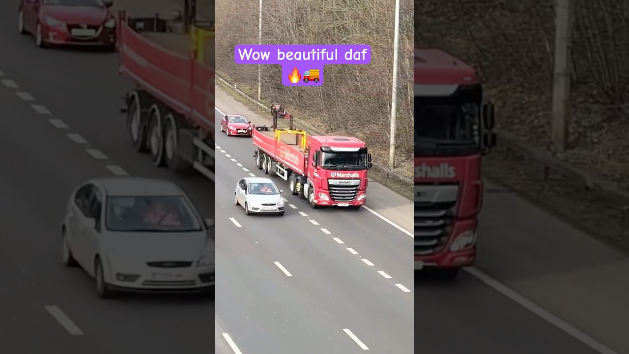 Stunning Red DAF Truck – A True Beauty on the Road! 🚛❤️