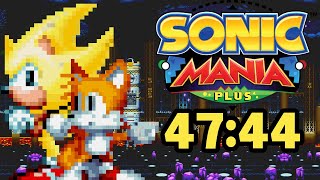 Sonic Mania Plus - Sonic+Tails Good Ending Speedrun in 47:44 RTA