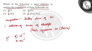 Which of the following is most effective in causing the coagulation of ferric hydroxide sol?....