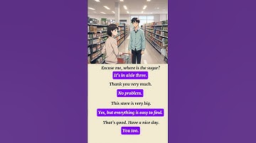 Conversations at the supermarket🥡🌫️ #learnenglish #english