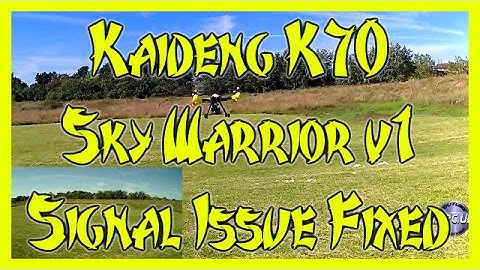 K70 Kaideng Quadcopter Flight #3 no more signal loss, aerial mods complete, Calibration procedure