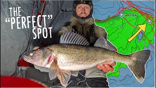 SECRET SPOT is LOADED with Walleyes Ice Fishing!