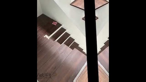 Cầu thang gỗ công nghiệp đẹp hơn người yêu cũ của bạn| Tổng kho sàn gỗ Nam Anh