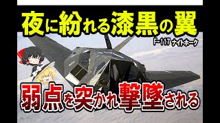 【ステルス戦闘機の元祖F -117】1970年代後半に極秘開発されたブラックジェット