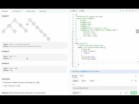 LeetCode 114. Flatten Binary Tree to Linked List in Java