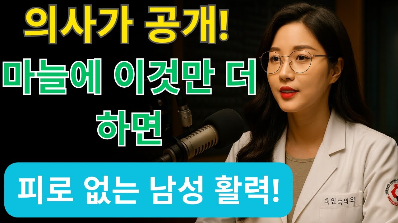 의사가 직접 밝힌 남성 건강과 활력의 비밀!