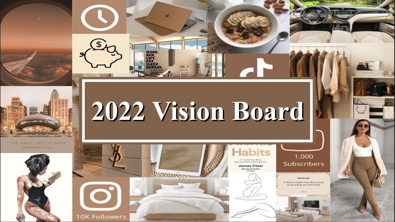 How to Create a Vision Board on Canva || 2022 Mood Board - YouTube