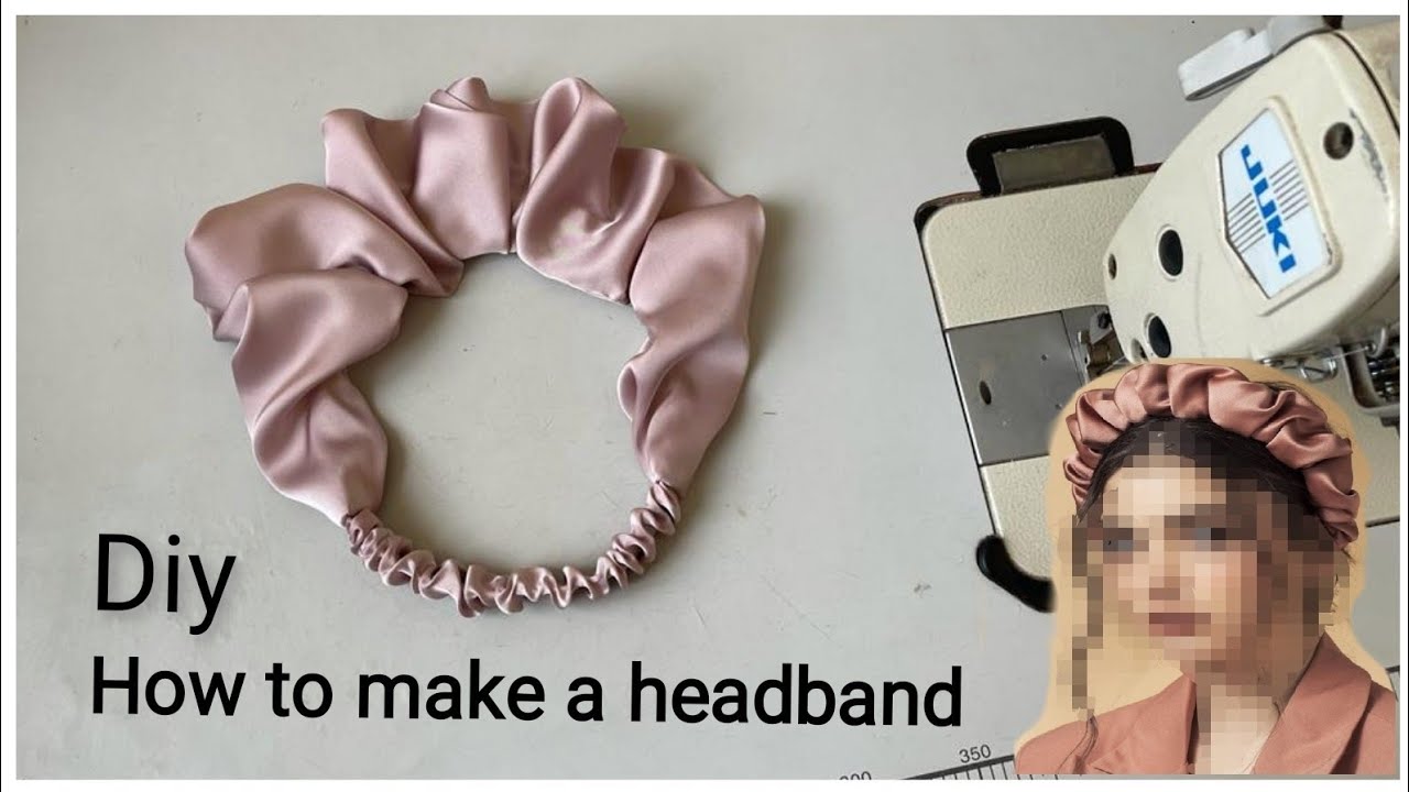 مشروع جد مربح خياطة بندانة للشعر روعة من بقايا القماش ولاستيك بكل سهولة Diy / How to make a headband