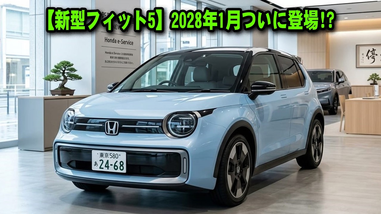New Honda Fit 5] Arriving January 2028!? The First Full Model