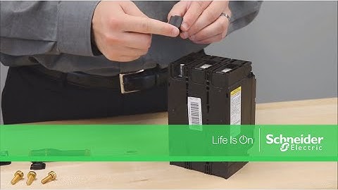 Installing Terminal Nut Kit on PowerPact™ H & J-Frame Breakers | Schneider Electric Support
