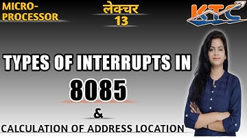 INTERRUPTS PIN IN 8085|| Vector & Non Vector| Maskable & Non Maskable| Hardware & Software Interrupt