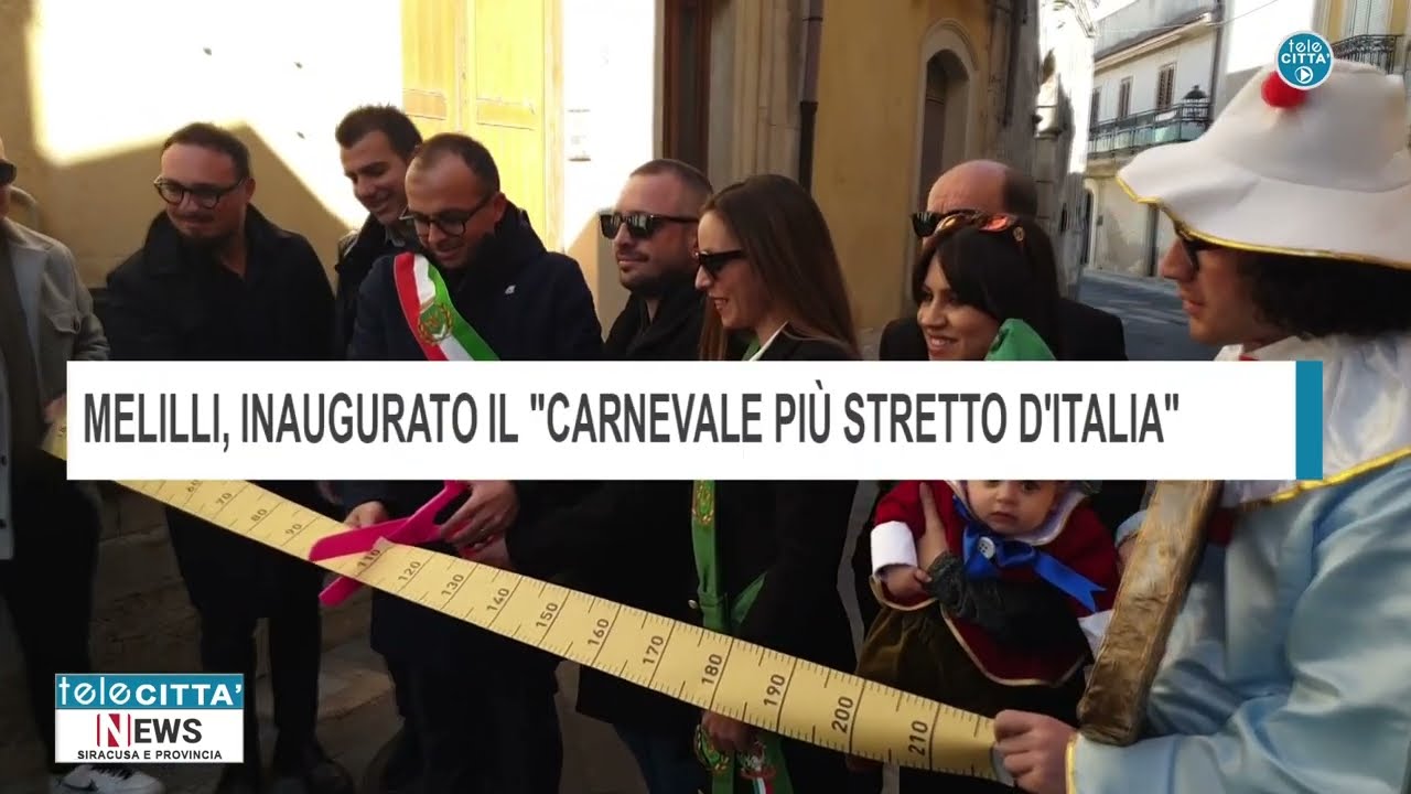 ✅SERVIZIO TG Melilli, inaugurato il Carnevale più stretto d'Italia