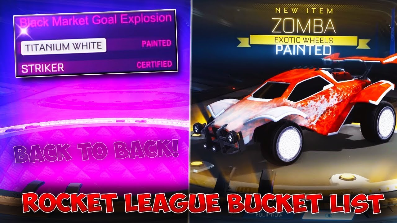 The Rocket League Crate Bucket List... [MULTIPLE BLACK MARKETS!]