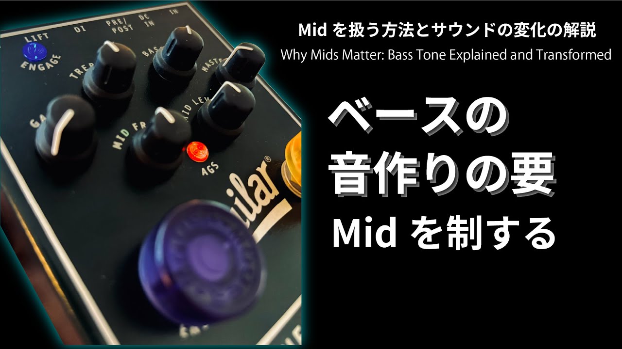 ベースの音作りの要、Midを扱う方法とサウンドの変化を解説　Why Mids Matter: Bass Tone Explained and Transformed