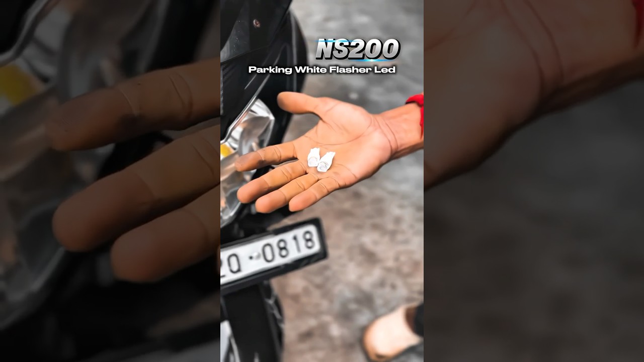 Pulsar Ns 200 Led White Parking Light Installation | Parking Light Modifications Pulsar Ns200 