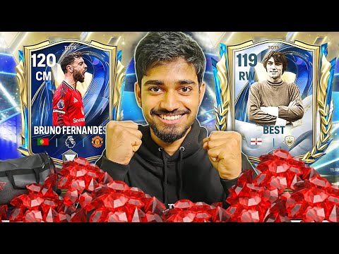 I Tried Packing TOTS 120 OVR Without My Wife &amp; Brother - Crazy Luck | FC Mobile
