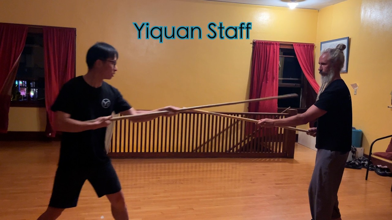 A Yiquan Staff Training #yiquan #yiquanpark #songgao