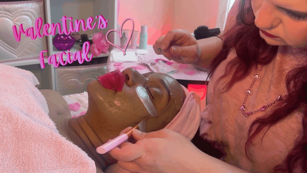 ASMR Valentine's Facial 💕 Massage, Chocolate Mask & Relaxation 