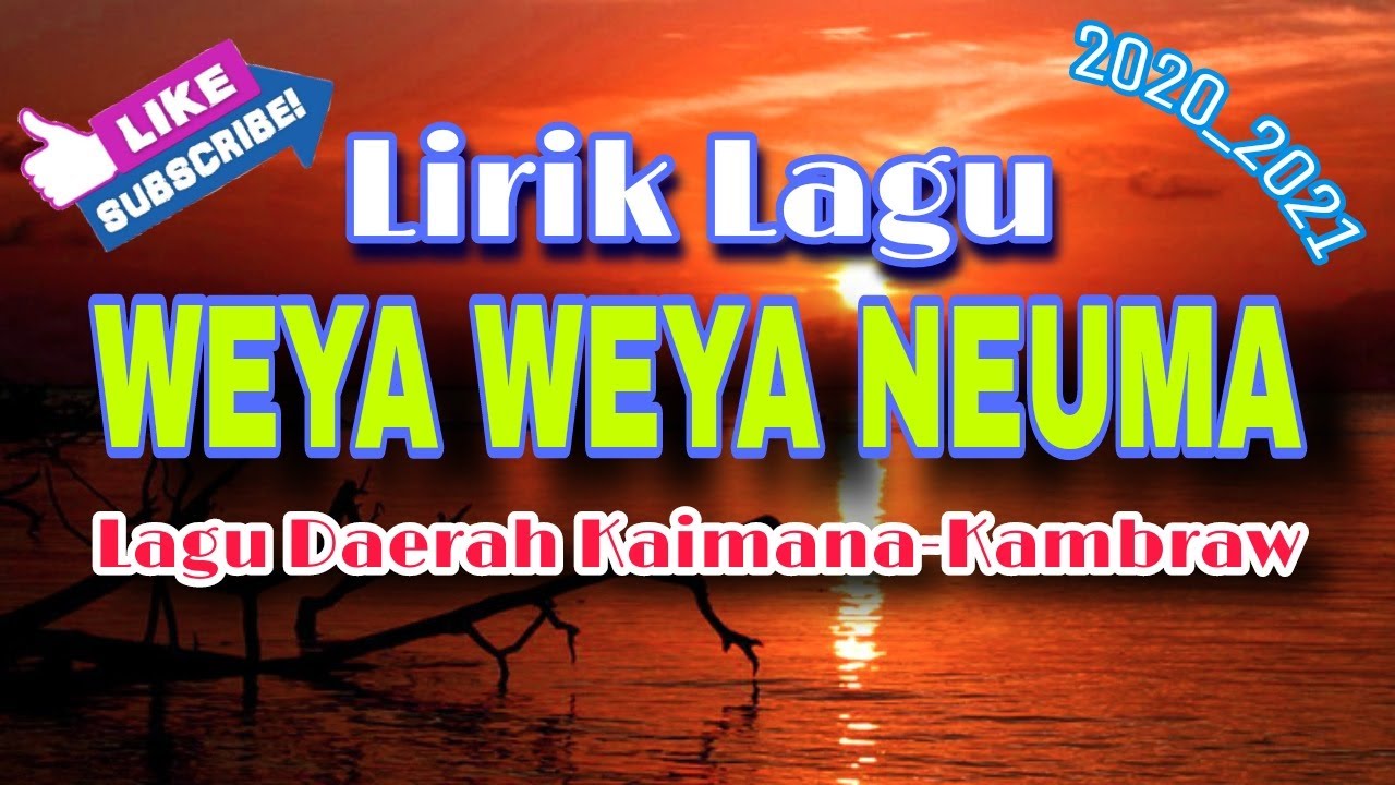 lagu daerah Kaimana Kambraw 2020-2021