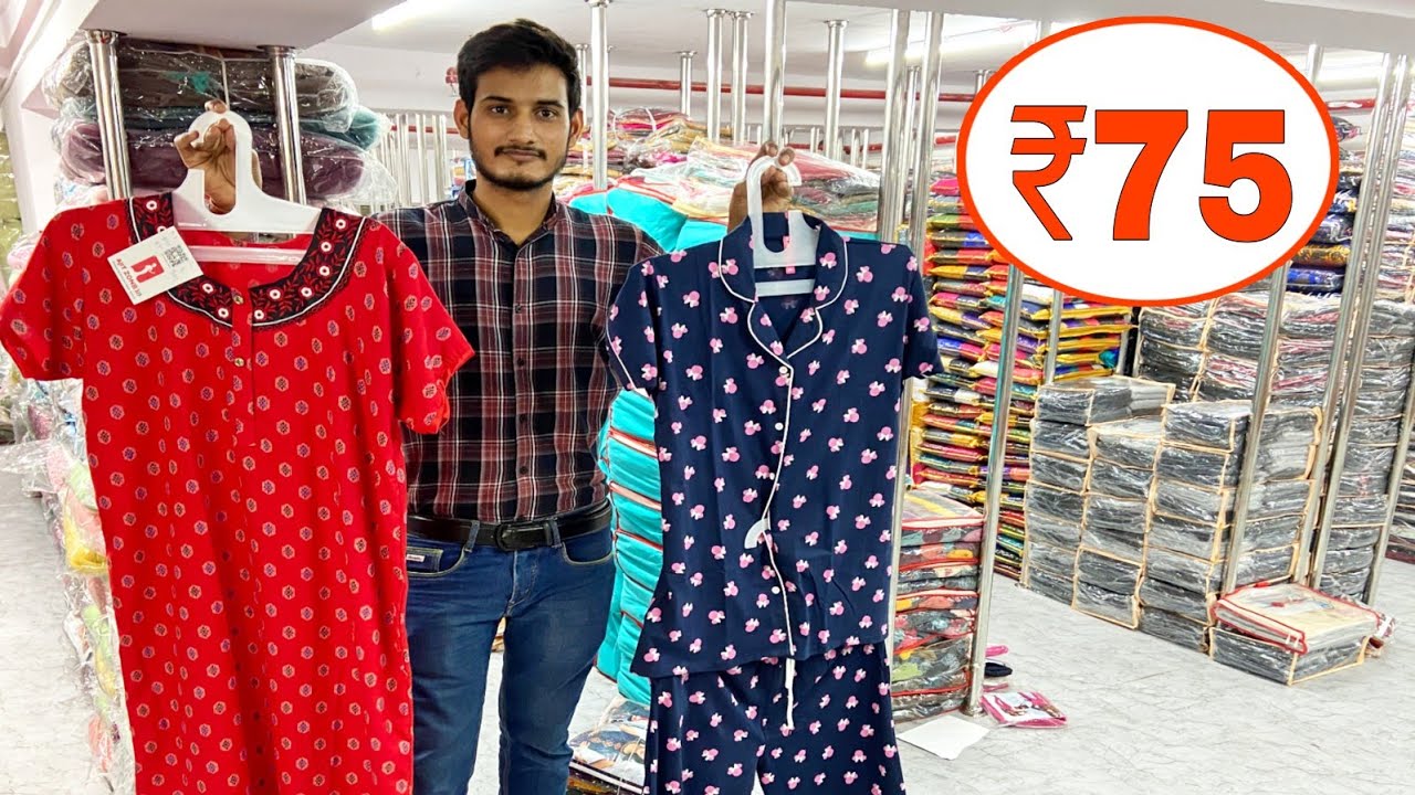 Nighty Manufacturer in Surat, Nighty Wholesale Market in Surat, Night Suit For Ladies 