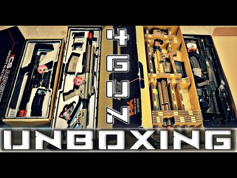 4 GUN UNBOXING PART 1 | FOX AIRSOFT | 2016