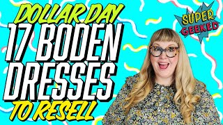 Thrift Haul to Resell Online I Bought 17 Boden Dresses on Dollar Day at Goodwill