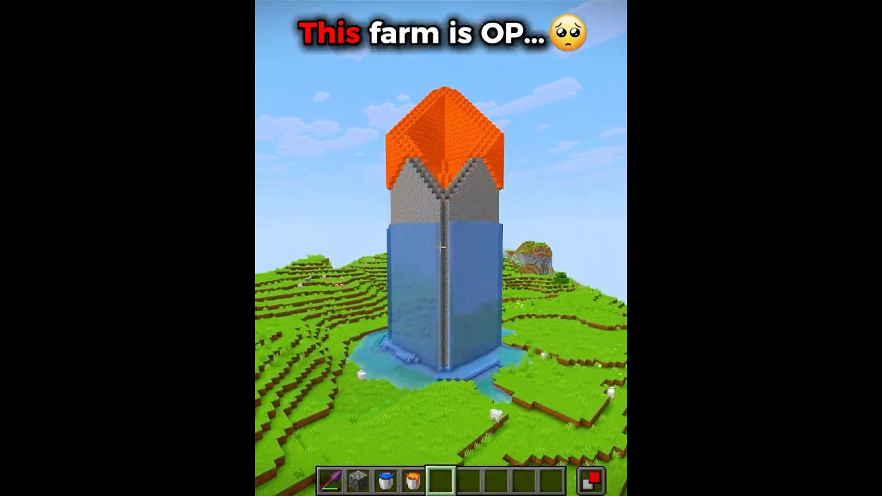 Minecraft How Op Farms Were Built...💀#shorts