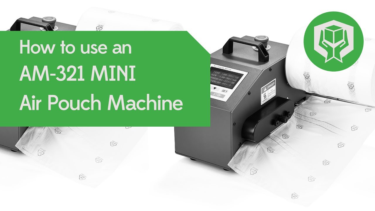 How to use an AM321 MINI Air Pouch Machine Packaging Equipment YouTube