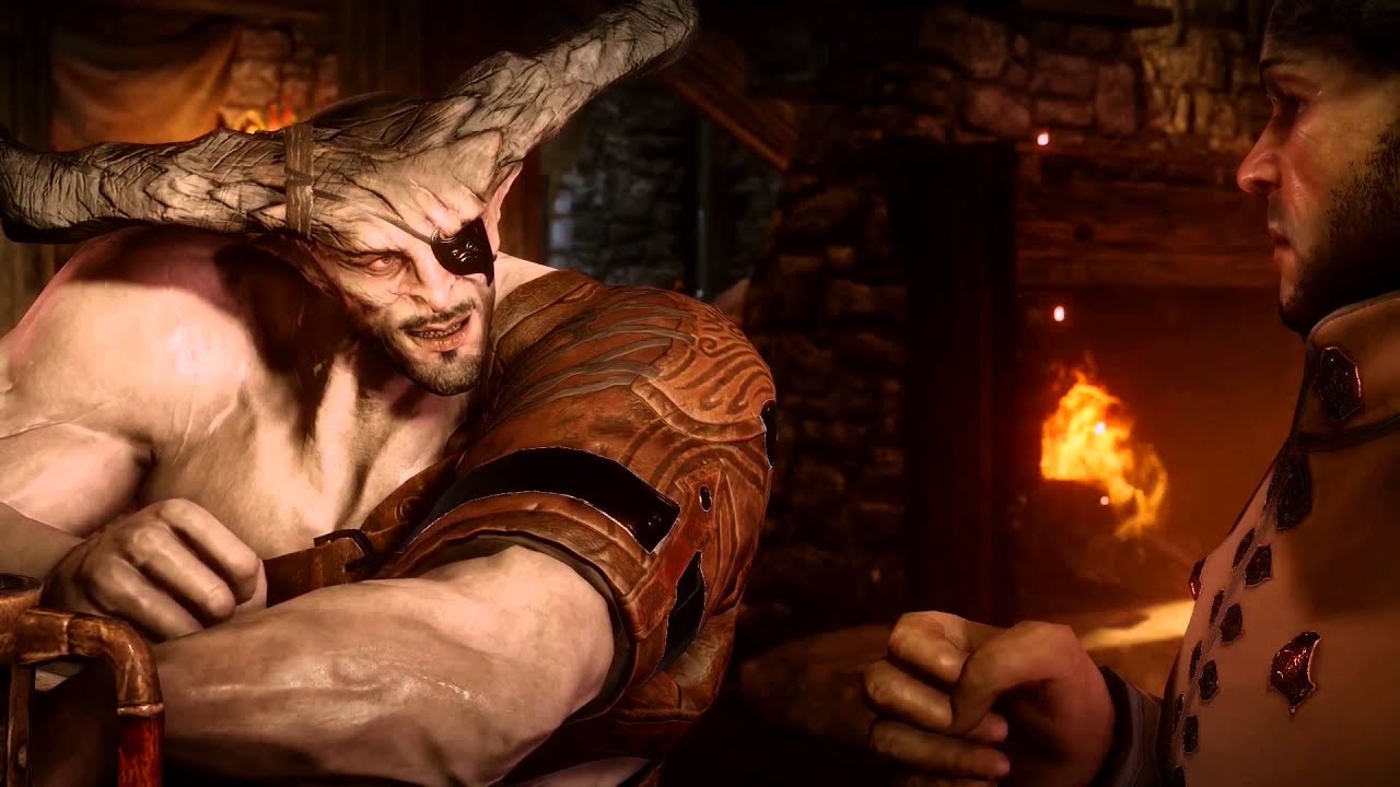 Dragon Age: Inquisition - Iron Bull Gets Drunk and Talks About Dragons