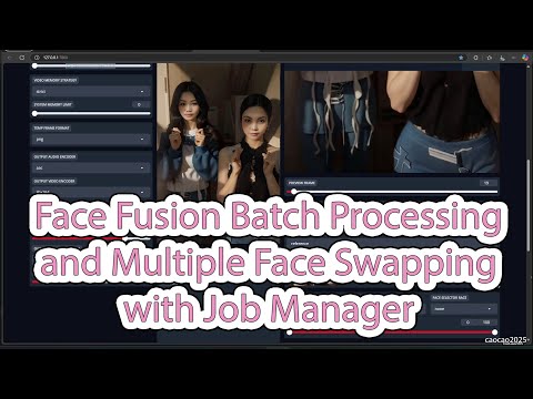 Face Fusion Batch Processing and Multiple Face Swapping with Job Manager