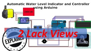 Automatic Water Level Indicator and Pump Controller using Arduino