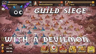 Guild Siege With A Devilmon Insane Light Drunken Master.