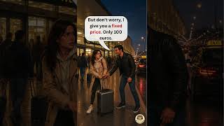 Fake Airport Taxi Scam  What To Say In English  englishconversation englishforbeginners