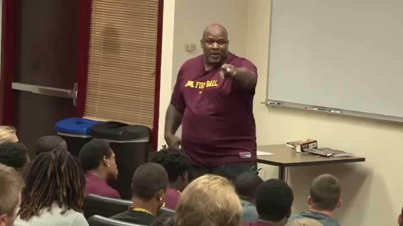 Minnesota Gopher Football with Coach Spencer Conley (Big Coach)