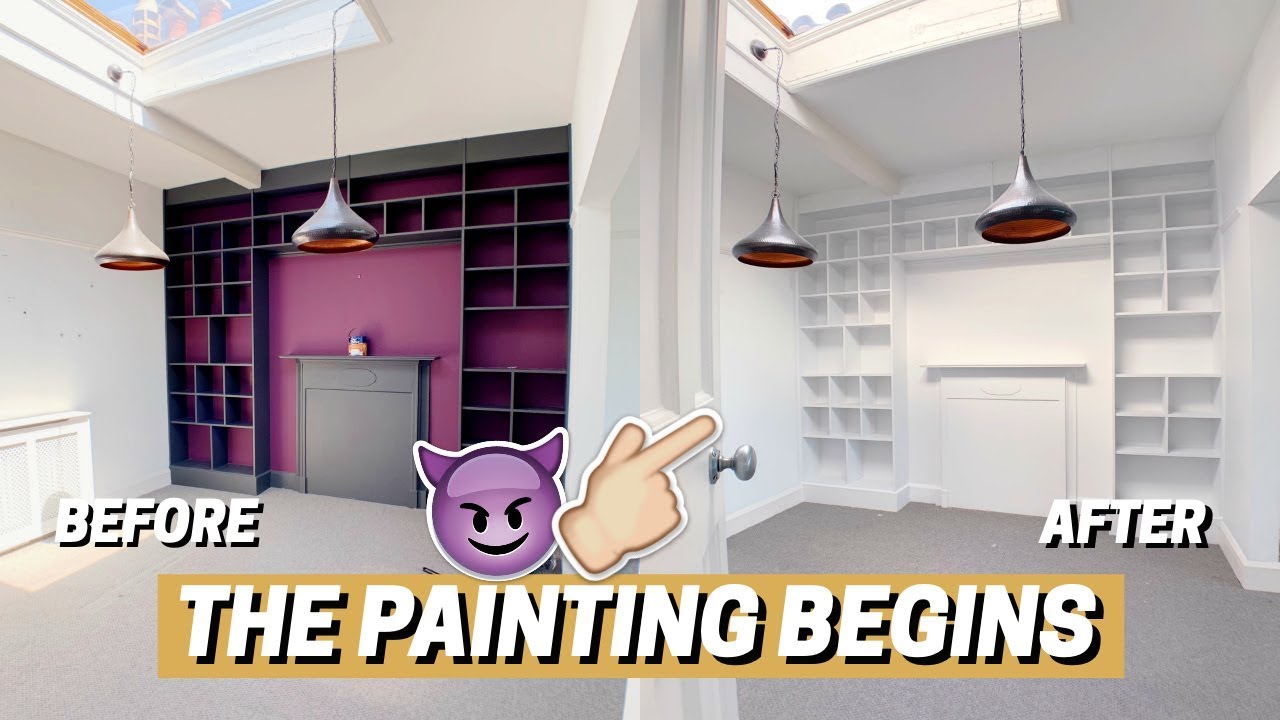 THE PAINTING BEGINS! 🎨